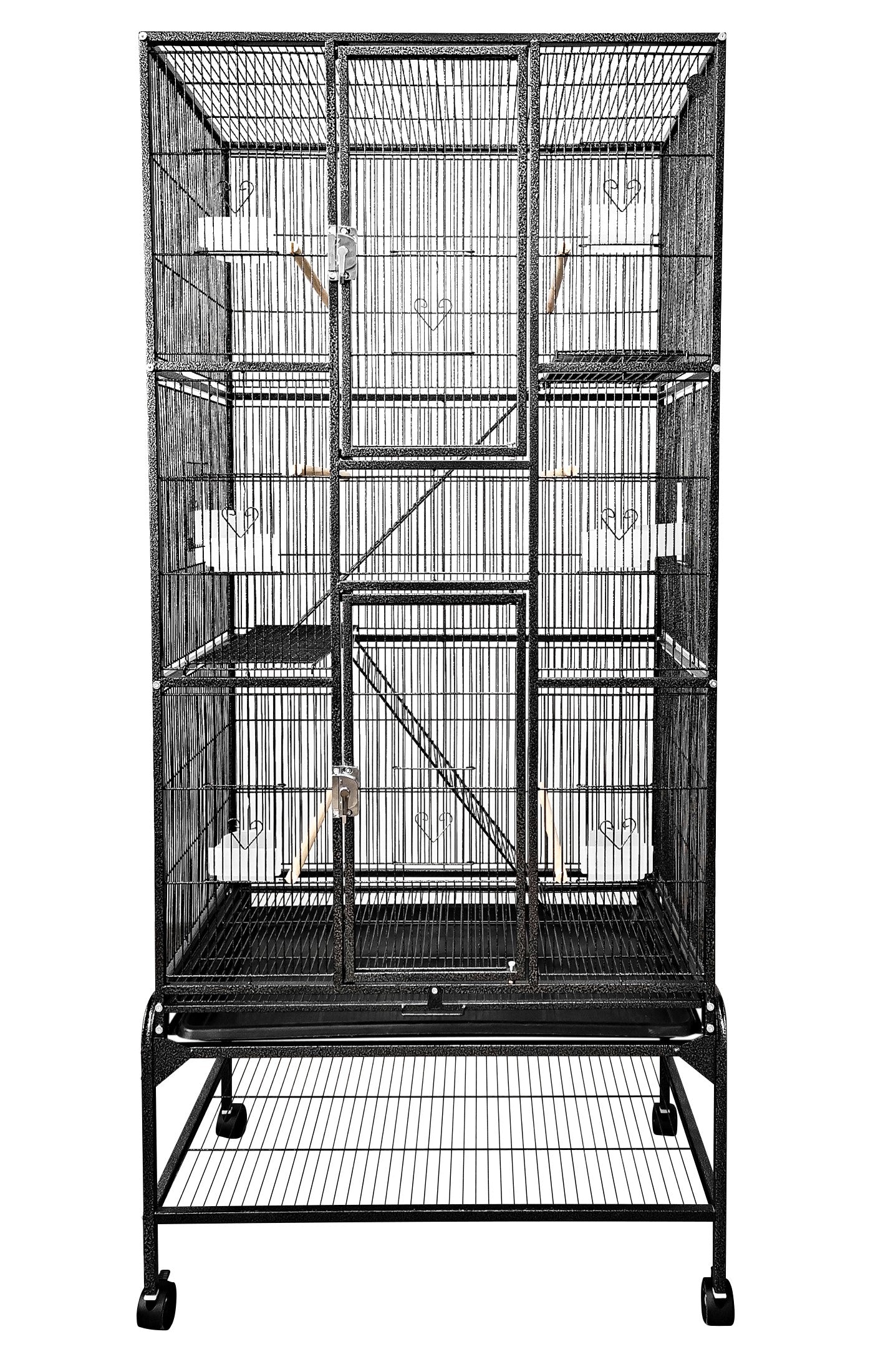 A&E Cage Co. 32"x18" Multi Level Flight Cage with Ladders