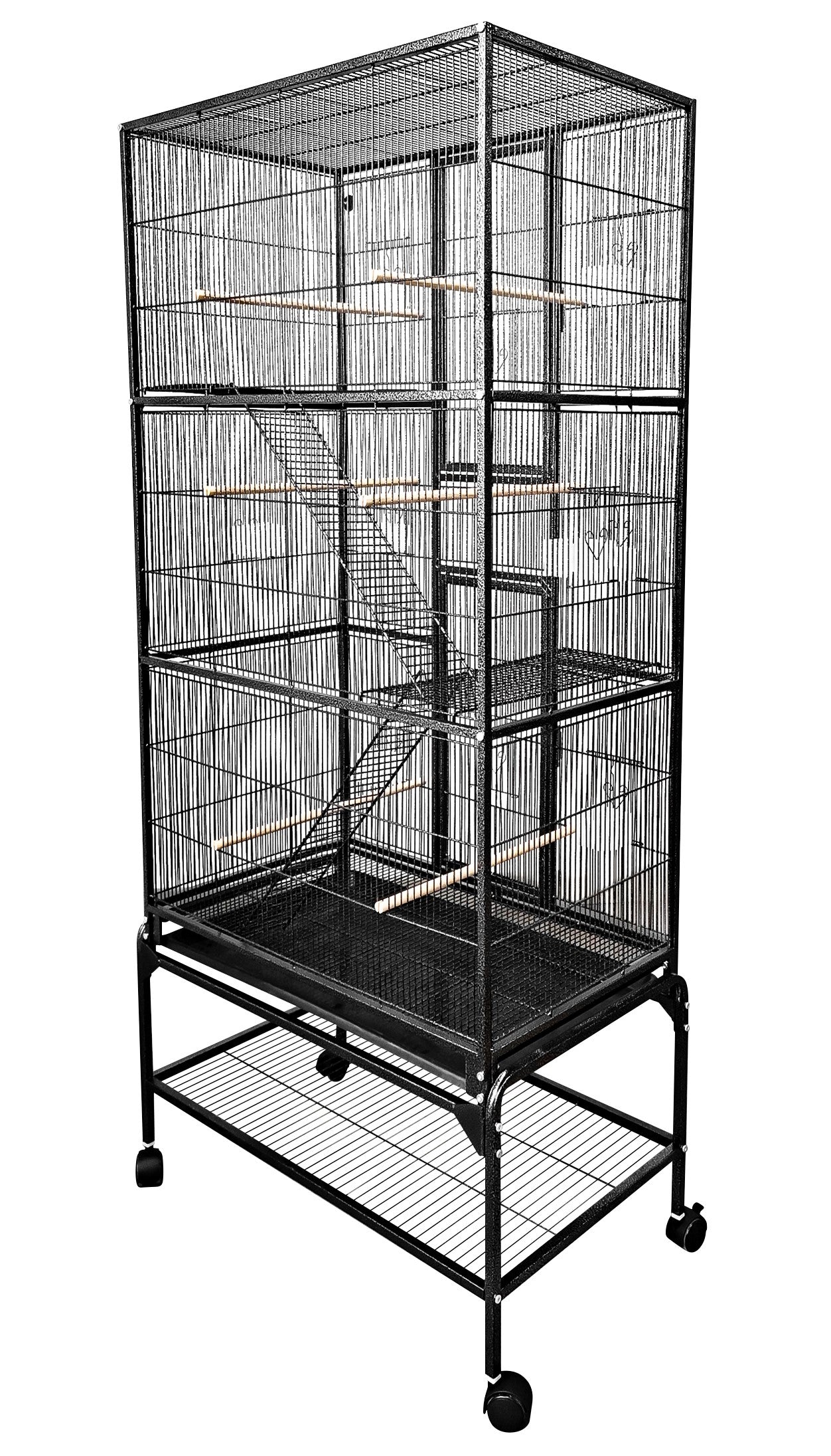 A&E Cage Co. 32"x18" Multi Level Flight Cage with Ladders