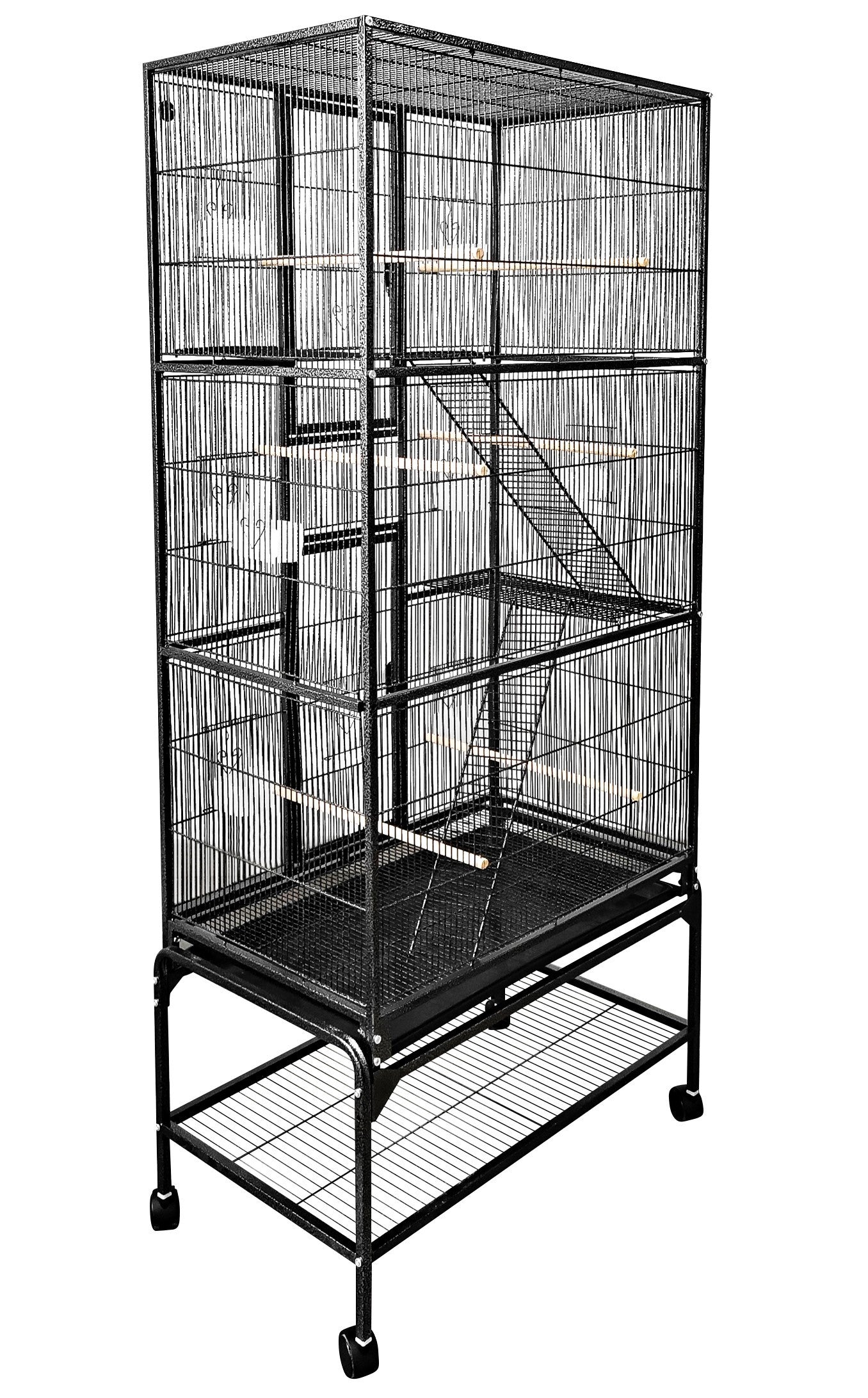 A&E Cage Co. 32"x18" Multi Level Flight Cage with Ladders