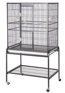 A&E Cage Co. 32"x21" Flight Cage & Stand with Double Front Door