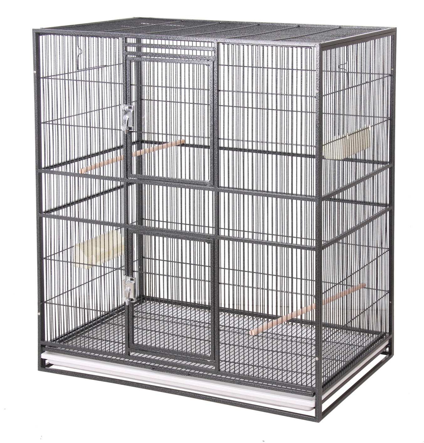 A&E Cage Co. 32"x21" Flight Cage & Stand with Double Front Door