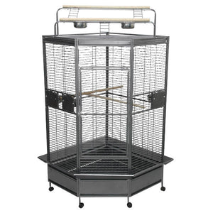 A&E Cage Co. 32" Large Corner Hideaway Bird Cage