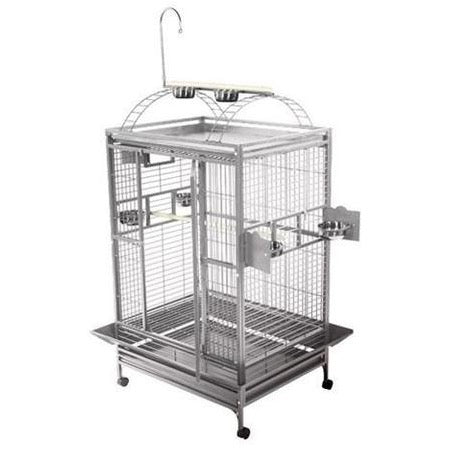 A&E Cage Co. 40"x30" Stainless Steel Imperial Play Top Bird Cage