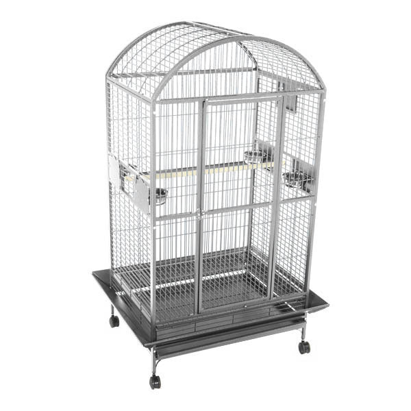 A&E Cage Co. 40"x30" Stainless Steel Imperial Dome Top Bird Cage