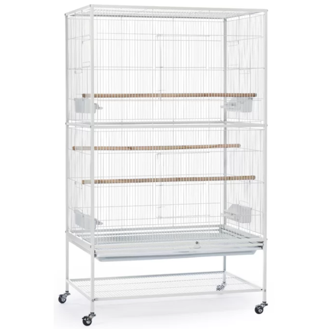 Prevue Hendryx Flight Bird Cage with Storage Shelf