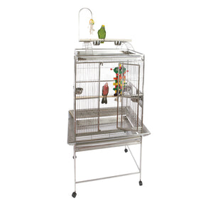 A&E Cage Co. 32"x23" Stainless Steel Refuge Play Top Bird Cage